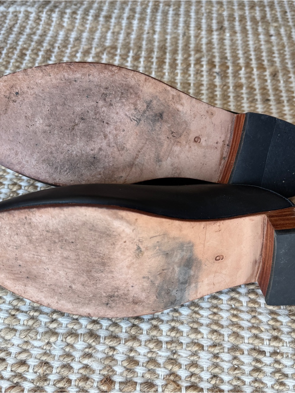 Nisolo Mariella Black Leather Slip-On Mules - 9 - Flaw - Picture 4 of 7